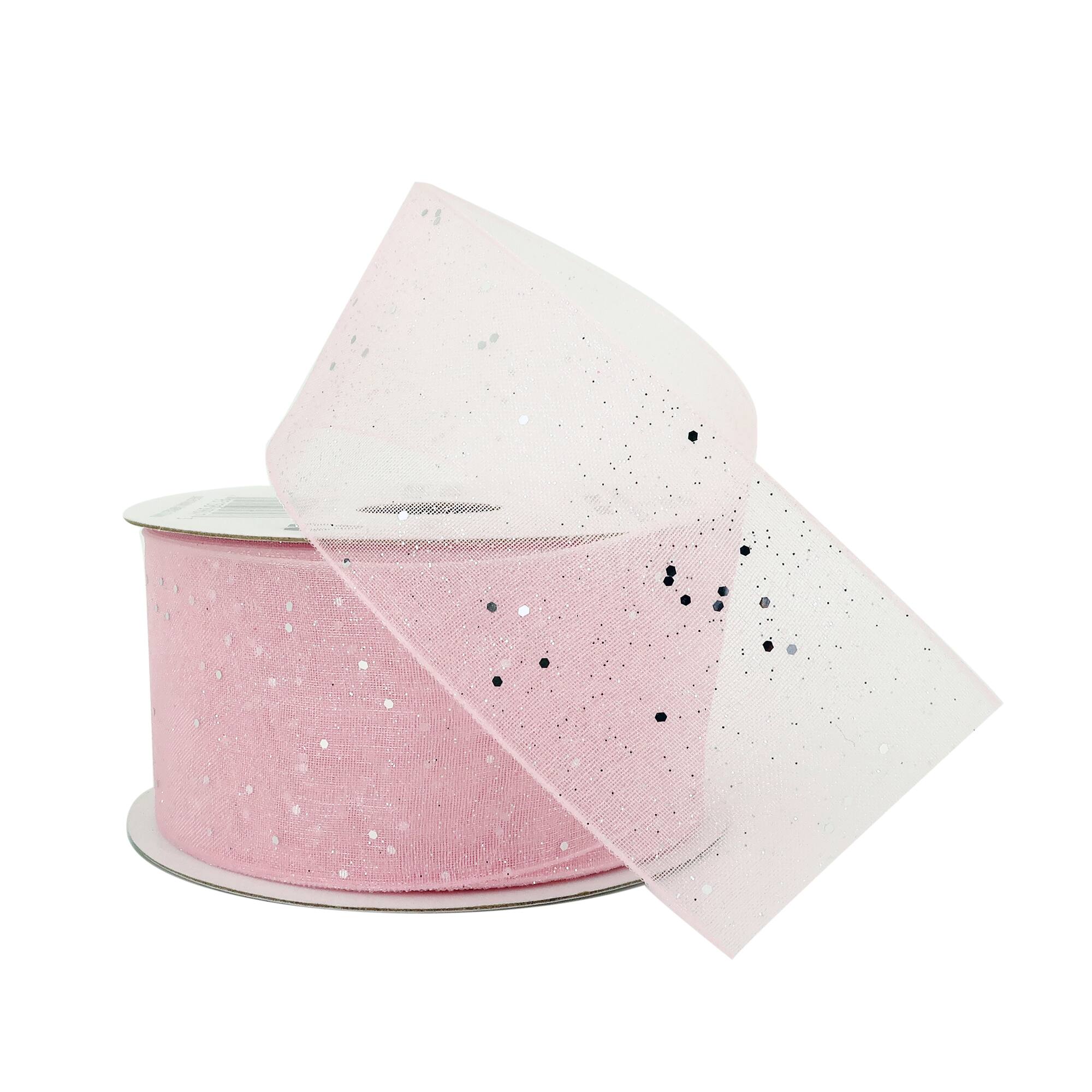 1.5" x 3yd. Sheer Glitter Ribbon by Celebrate It®